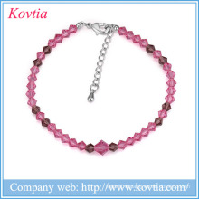 2016 round beads bracelet popular small beads bracelet women jewellery red beaded bracelet